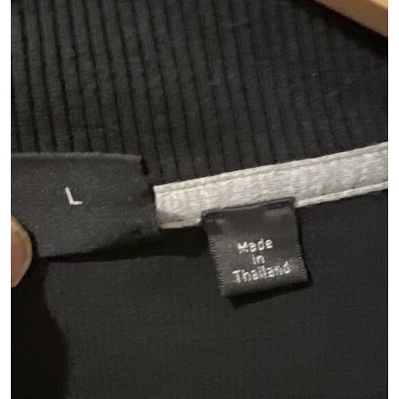 BOSS Hugo Boss 1/4 Zip Men's Size Large Pullover Sweater Black Regular Fit - Picture 9 of 14